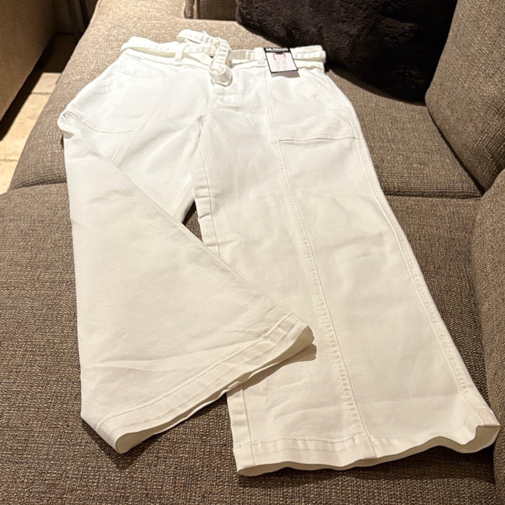 BNWT White Wide-Leg Pants By HUDSON